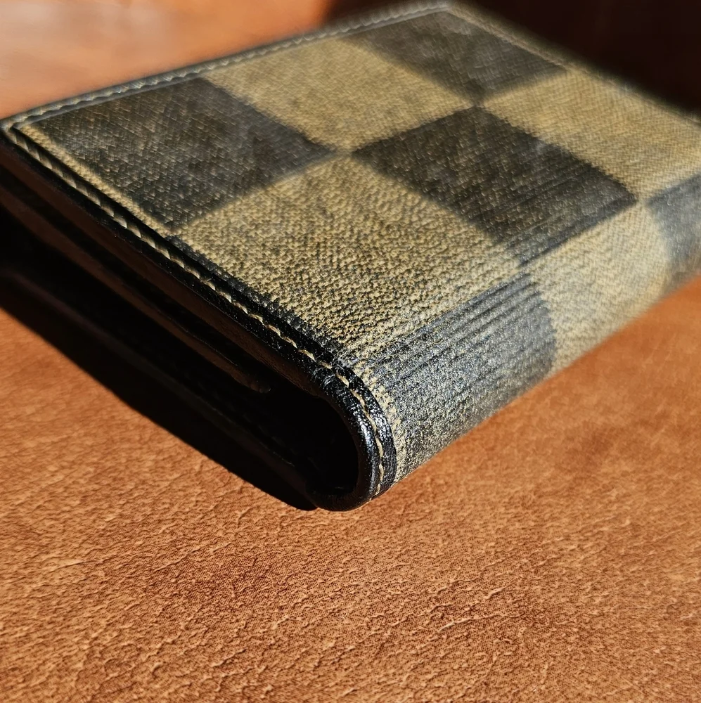 Fendi Tri-Fold Pequin Small Wallet